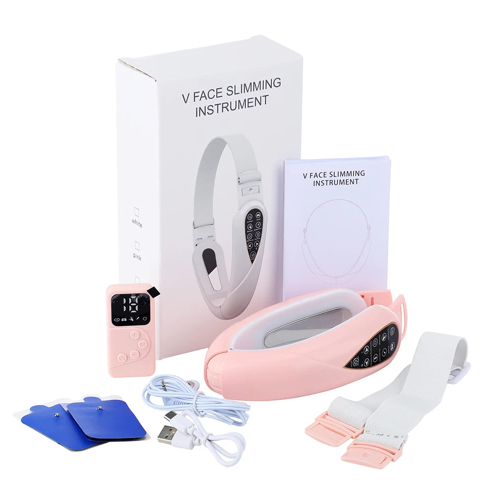 ✨ Face Lifting & Rejuvenation Device – Red Light Therapy V-Massager for Firm, Sculpted Skin ✨