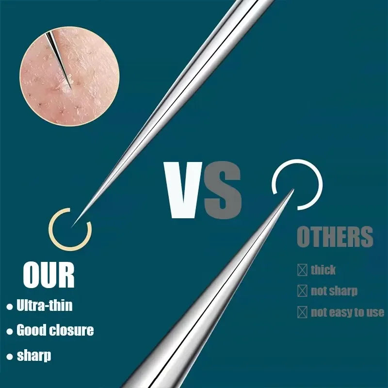 ✨ Professional 11-in-1 Blackhead Remover Kit – Acne Extractor Needles & Pore Cleansing Tools ✨