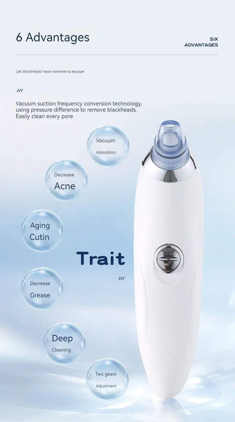 ✨ Suction Blackhead Remover Device – Deep Pore Cleansing Beauty Instrument ✨