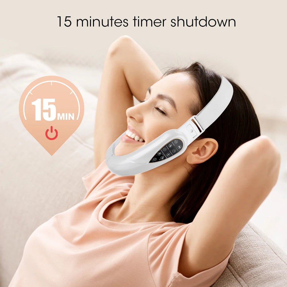 ✨ Face Lifting & Rejuvenation Device – Red Light Therapy V-Massager for Firm, Sculpted Skin ✨